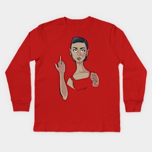 Fuck the Patriarchy Kids Long Sleeve T-Shirt